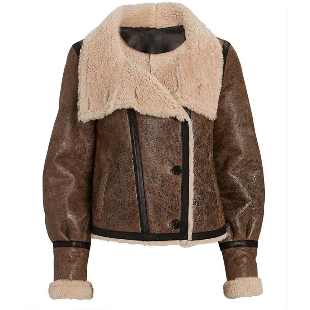 NWT Veronica Beard Selina shearling jacket 0